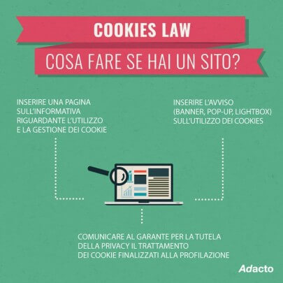 cookie law come adeguare un sito